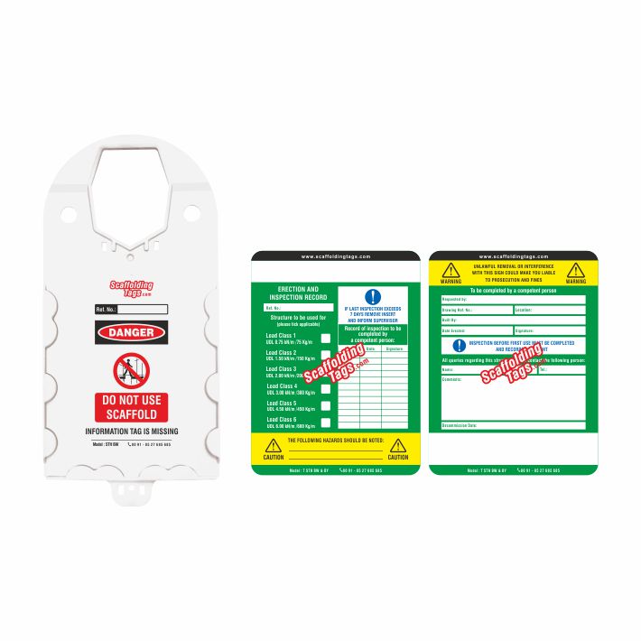 scaffolding tag kit big white