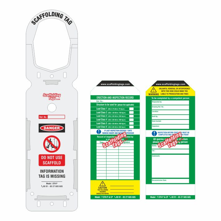 scaffolding tag kit premier