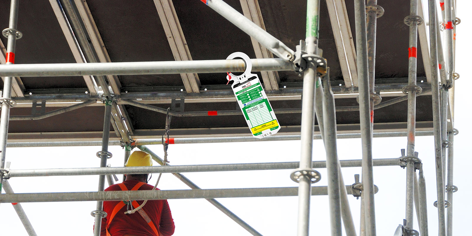 Scaffolding Tags at Construction Site